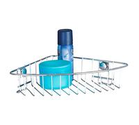 WENKO Étagère d'angle Classic, 2 étages Étagère d'angle, étagère Murale d'angle Chromé