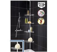 Etagère télescopique en inox pour salle de bain - WENKO - Contemporain - Design - Métal - Noir