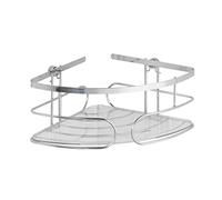 WENKO Etagère d'angle Profonde Premium Acier INOX, Acier Inoxydable, 26.5 x 10 x 19 cm, Brillant