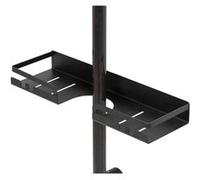 Étagère de barre douche - L. 35,5 cm - Noir