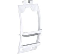 WENKO Etagère de douche à suspendre, Panier de douche à suspendre, plastique, 26x54,5x11,5 cm, blanc