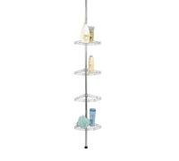 WENKO Étagère de Douche télescopique Acier INOX 4 tablettes Argent Brillant