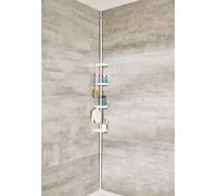 Wenko Etagère de douche télescopique XXL, avec 4 étagères (blanc) - très bien