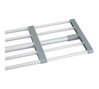 Wenko - Etagère De Rangement Télescopique Pour Placard Ou Dressing, Range Chaussure, Portant Vêtement, Aluminium, 70-120x3x23 Cm, Argent