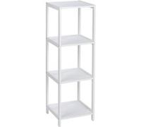 Etagère De Salle De Bain 4 Niveaux Olso - H. 112 Cm - Blanc Blanc