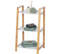Wenko - Etagère de salle de bain en bambou Finja - L. 43 x H. 76 cm - Blanc - Finja Blanc G