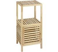 Etagère De Salle De Bain En Bois Norway - L. 39,5 X H. 86 Cm - Marron Noix Marron