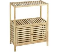 Wenko - Etagère de salle de bain en bois Norway - L. 67,5 x H. 86 cm - Marron noix Marron G