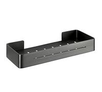 WENKO Étagère Droite Montella - Tablette de Rangement à Visser, Inoxydable, Aluminium, 32.4 x 5 x 12.8 cm, Anthracite