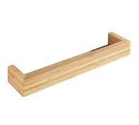 WENKO Étagère Murale Bambusa, Bandeau d'images de qualité, en Bambou, matériel de Fixation, Support de Rangement pour ustensiles de Salle de Bain, Accessoire de Salle de Bain, 40x9x5cm, Fini Nature