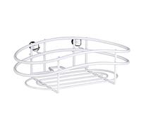 WENKO Étagère murale Classic Plus blanc - Étagère murale, étagère murale avec protection contre la rouille haut de gamme, Acier, 24 x 8 x 15 cm, Blanc