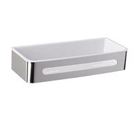 WENKO Etagère murale en acier inox Premium Plus, Acier inoxydable, 31 x 8.5 x 15 cm, Brillant