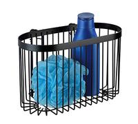 WENKO Étagère Murale Grande Classic Plus Noir Étagère Murale, Tablette de Rangement de Salle de Bain avec Protection antirouille de qualité supérieure Noir