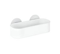 WENKO Etagère murale salle de bain Osimo Panier de douche fixation sans perçage Static-Loc® Plastique 27x9 5x12 cm Blanc