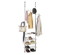 Étagère penderie extensible Apollon Wenko H. 180 à 300 cm argent