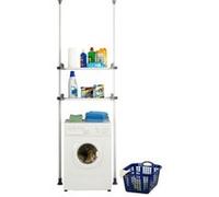 Wenko - Etagère pour machine à laver et toilette - H. 165/300 cm - Gris Gris G