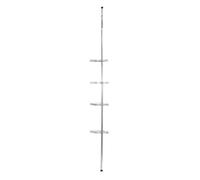 WENKO Etagère télescopique Douche, 4 paniers de Rangement, Acier INOX, Prea