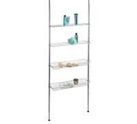 Etagère télescopique - WENKO - Ellera - Acier - Brillant - 71x20x65-285 cm