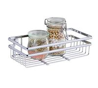 WENKO Étagère Universelle Style Küchen-Ablage, Küchenregal Argent Brillant