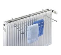 WENKO Etendoir radiateur à suspendre, séchoir à linge peu encombrant pour le balcon, radiateur, baignoire, métal, brillant