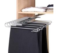 WENKO Extension d'armoire cintre à pantalon LBH 47x33x10 cm argenté