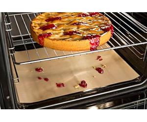 WENKO Feuille de protection four - réutilisable, Thermoplastique, 33 x 45 cm, Marron