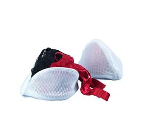 WENKO Filets à linge soutien-gorge blanc set de 2 - set de 2, Polyester, 21 x 12 x 11 cm, Blanc
