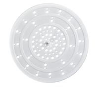 WENKO Filtre évier silicone, filtre douche pour retenir cheveux et résidus, silicone, Ø 12 x 0,3 cm, blanc Blanc