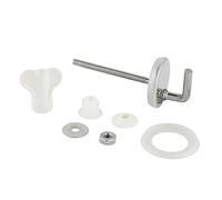 WENKO Fixation abattants de WC acier inox set de rechange Brillant