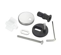 WENKO Fixation de rechange pour WC Easy Close acier inox - pour abattants WC avec système d'abaissement automatique Easy Close, Acier inoxydable, Mat