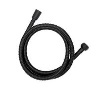 Wenko Flexible de douche inox 150 cm – raccord 1/2", anti-torsion, homologué eau potable, noir