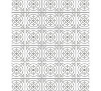 WENKO Fond de hotte, Crédence Cuisine, « Carreau de Ciment Gris», Protection anti-éclaboussures, Verre trempé, 60 x 70 cm