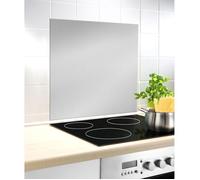 WENKO Fond de hotte crédence cuisine verre verre trempé 60x70 cm argent