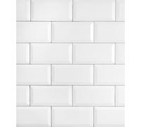 WENKO Fond de hotte en verre Metro 60 x 70 cm - Anti-éclaboussures, Verre trempé, 60 x 70 cm, Blanc