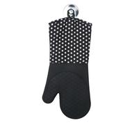 WENKO Gants de cuisine Silicone noir 1 paire, résistant à la chaleur Noir