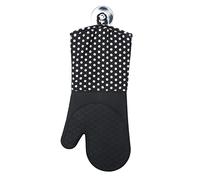 WENKO Gants de cuisine Silicone noir 1 paire, résistant à la chaleur Noir