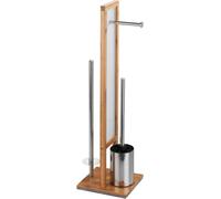 WENKO Garniture WC sur pied Rivalta Bambou Salle de bains Brosse WC