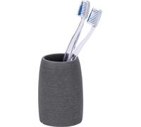 WENKO Gobelet à dents Porte-brosse Porte-dentifrice Salle de bain GOA Gris