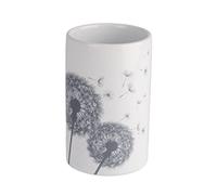 WENKO Gobelet Astera céramique Porte-brosse à dents pour la brosse à dents et le dentifrice Blanc