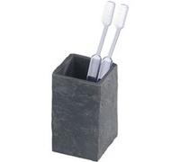 WENKO Gobelet Slate Rock gobelet Porte Brosse à Dents Gris - Anthracite