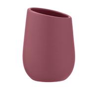 WENKO Gobelet pour brosses à dents Badi, gobelet en céramique à surface mate, gobelet pour le rangement de brosses à dents et du dentifrice, idéal pour la salle de bain, Ø 8 x 11 cm, rose ancien