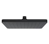 Wenko Tête de douche italienne effet pluie anticalcaire nettoyage automatique 250x170 mm noir
