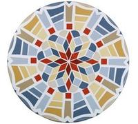 Wenko - Housse de table élastique Mosaïque - Modèle L - Bleu, Vert et Rouge Bleu G