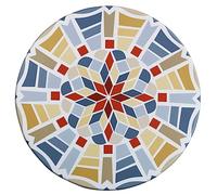 Housse de table élastique mosaïque bleu, vert et rouge - Taille XL Bleu