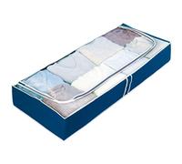 Wenko Housse dessous de lit Air – toison respirante, polypropylène, 105 x 15 x 45 cm, bleu