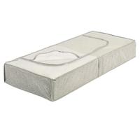 WENKO Housse dessous de lit Balance Housse de rangement dessous de lit avec hublot Taupe