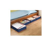 4 housses de dessous de lit - 100 x 45 x 15 - Bleu