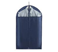 WENKO Housse vêtements Business - Housse vêtements, protection fiable, rangement pour les costumes et les robes, Polyester, 60 x 100 cm, Bleu foncé