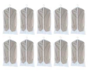 WENKO Housse vêtements Transparent 100 x 60 cm, Set de 10 Transparent
