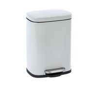 WENKO Kosmetik Treteimer Leno Easy Close 5Liter 21,5x29,5x19cm weiss